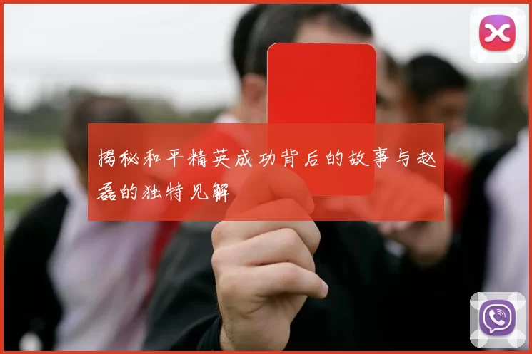揭秘和平精英成功背后的故事与赵磊的独特见解